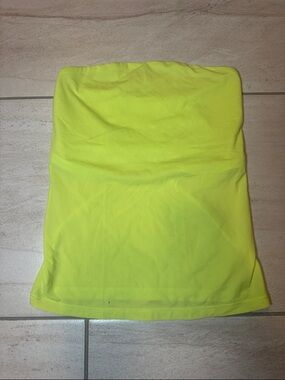 SKIMS Neon Lime Strapless Tube Top size XS